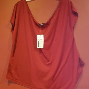 Ladies XL off shoulder shirt